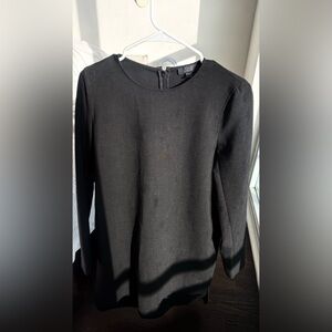 COS Black Textured Fabric Top